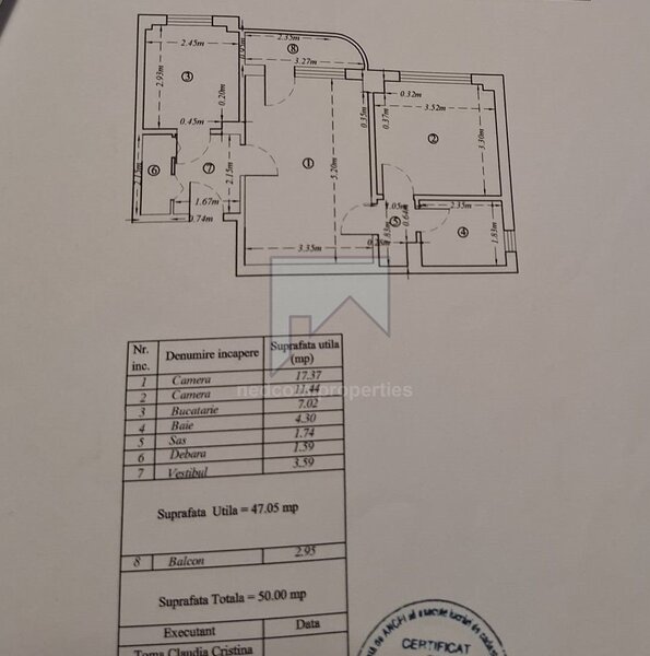 Rahova, Barca, vanzare apartament 2 camere.